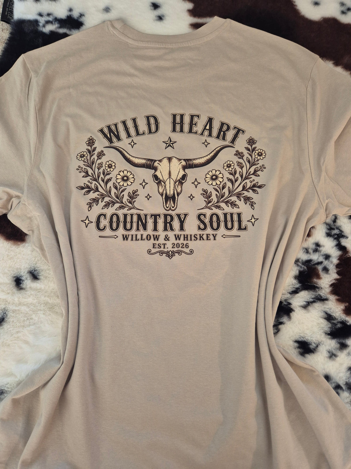Willow & Whiskey – Wild Heart Country Soul Tee