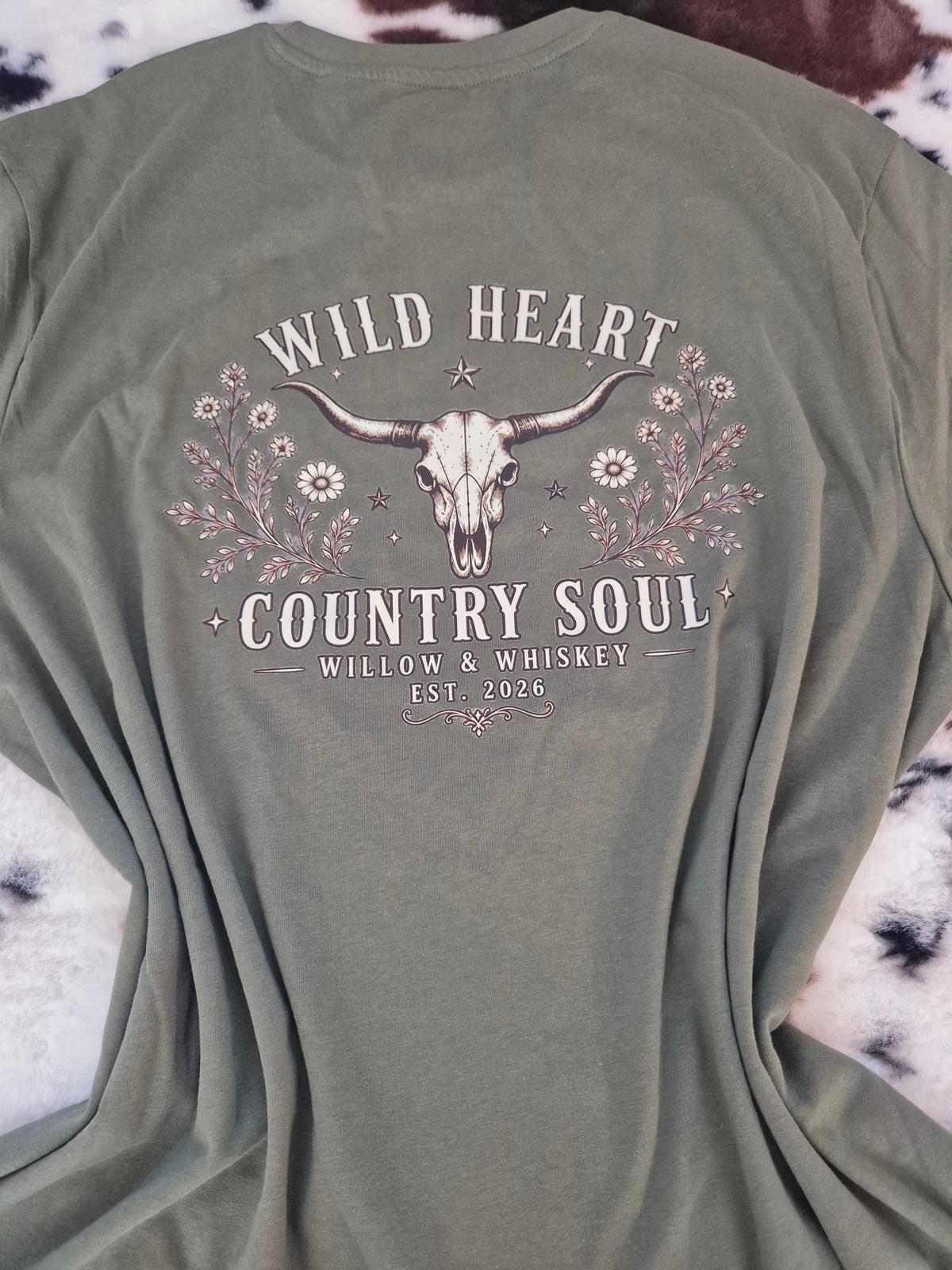 Willow & Whiskey – Wild Heart Country Soul Tee