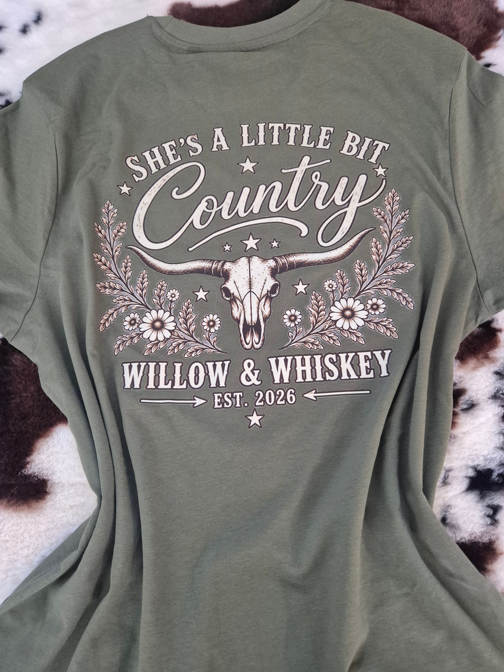 Willow & Whiskey – She’s a Little Bit Country Tee