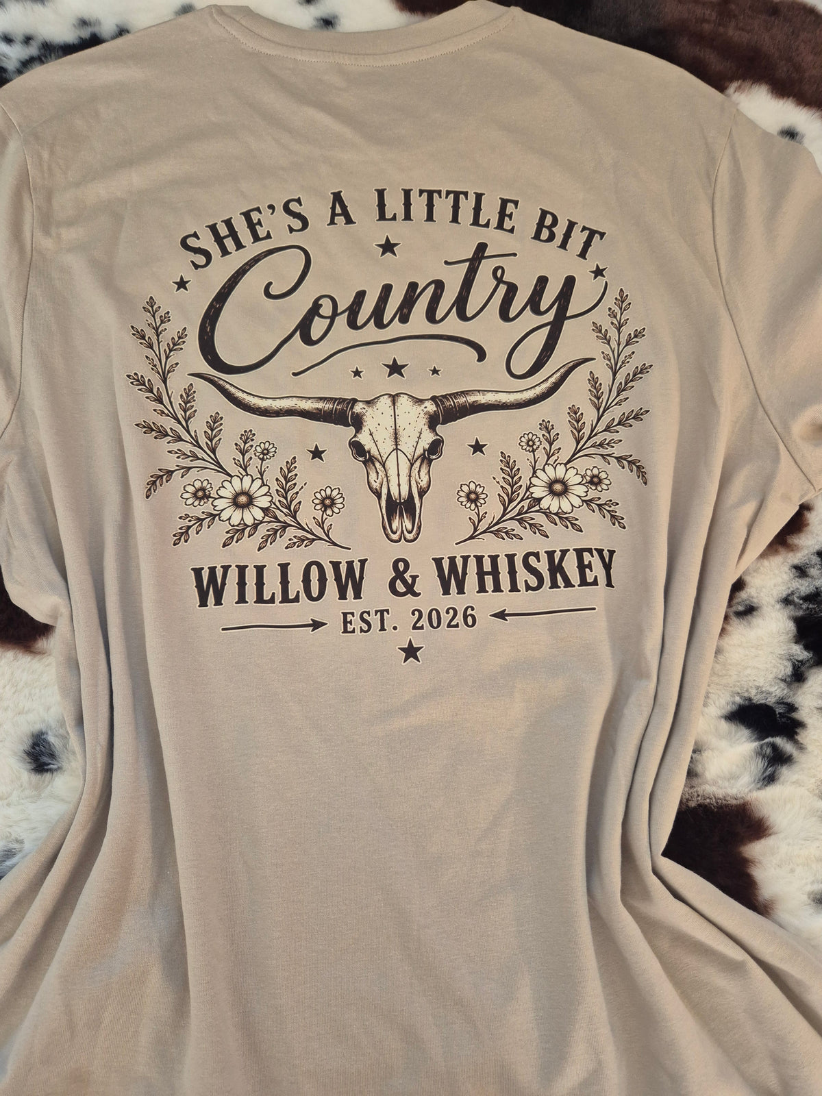 Willow & Whiskey – She’s a Little Bit Country Tee