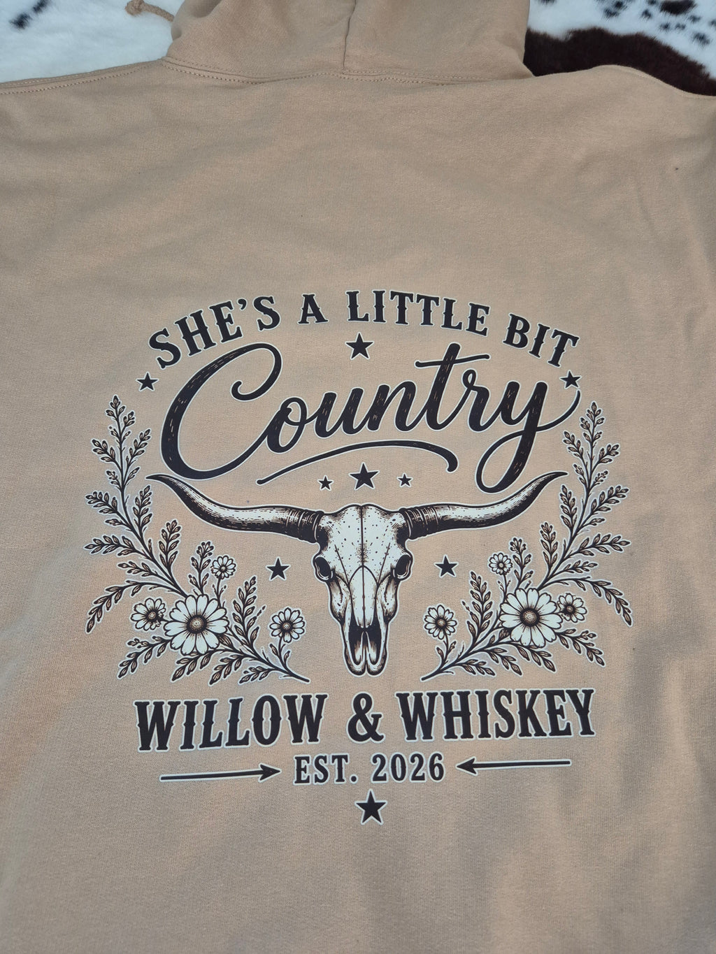 Willow & Whiskey – She’s a Little Bit Country Hoodie