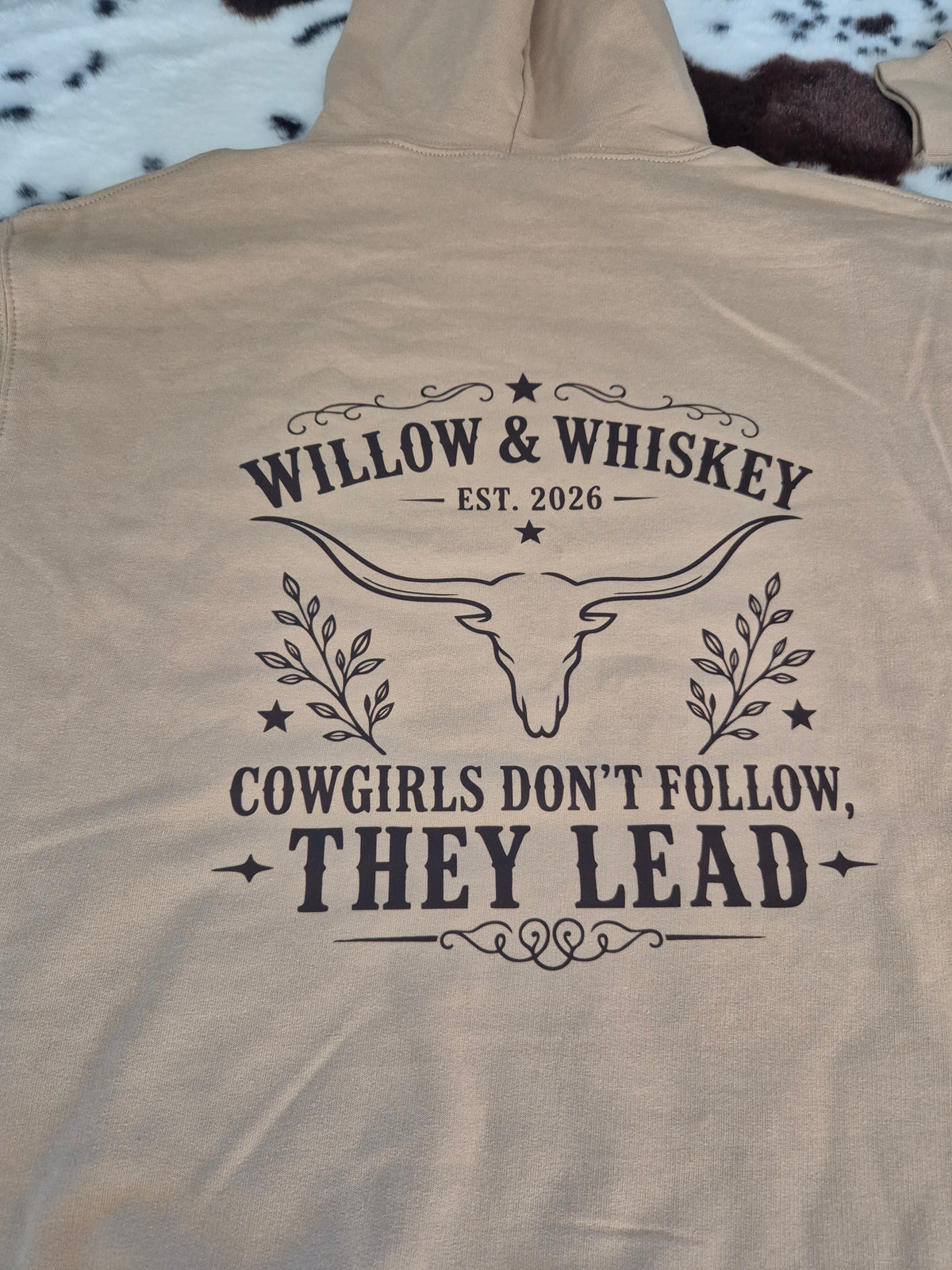 Willow & Whiskey – Cowgirls Don’t Follow, They Lead Hoodie